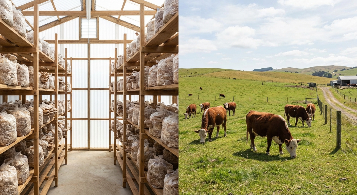 Cultivo de setas vs ganadería: menos agua, menos tierra y alta densidad nutricional, imagen 3