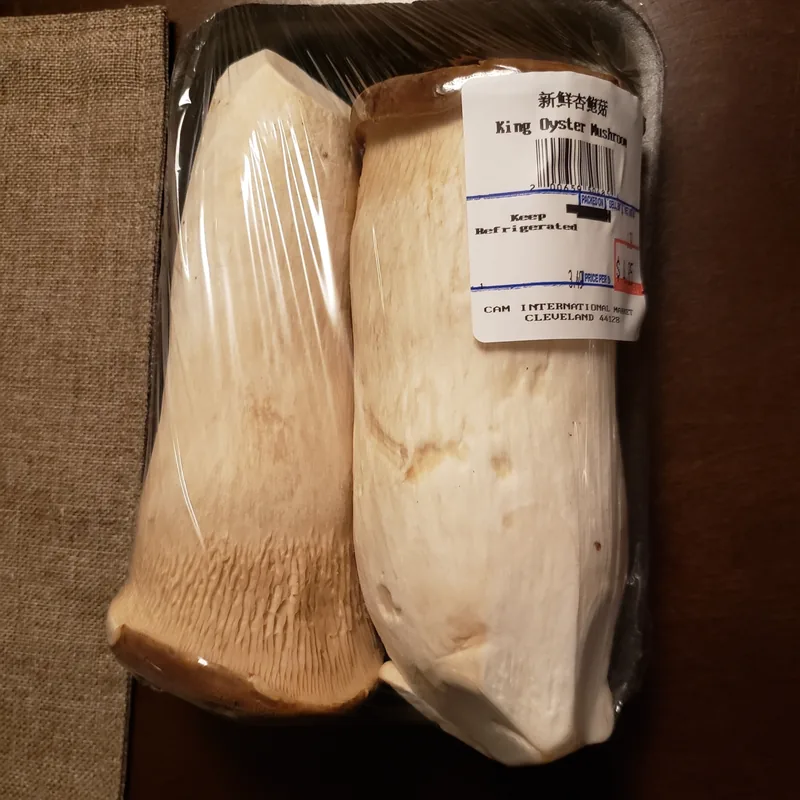 Seta de cardo (Pleurotus eryngii), foto